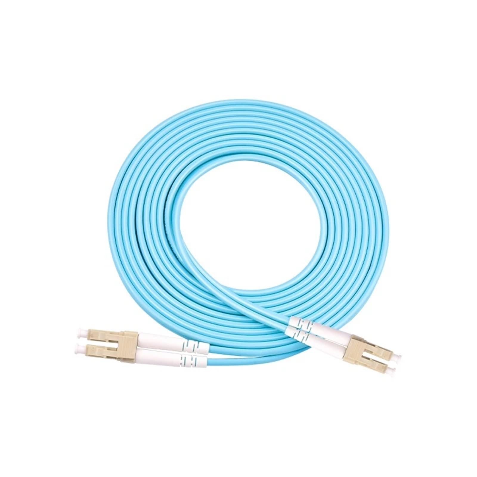 OM4 Câble de raccordement à fibre optique 1-100 m Double Câble 0,2 m 0,5 m LC SC FC ST Câble de raccordement à fibre optique (50 m 1 pièce, LC-LC sans clip)
