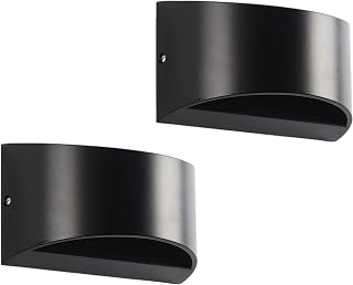 2Pack 12V RV Modern LED Wall Sconce Lighting Fixture Lamps, RV LED Bedside Reading Lamps 5W Warm White 3000K, Up and Down RV Interior Wall Lamps for Marine, Motorhome