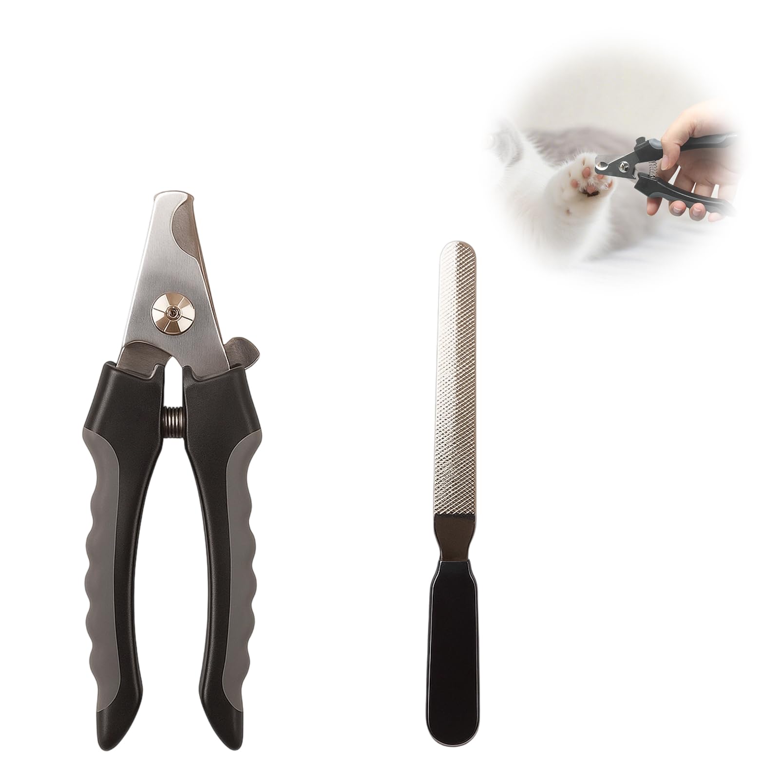 Dog nail clippers, Professional Dog Nail Clippers + Nail File 2 in 1 Set, Dog & Cat Pets Nail Clippers and Trimmers