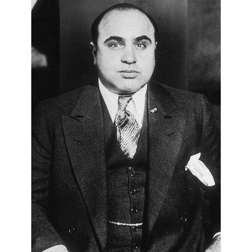 Wee Blue Coo Al Capone 1935 Mafia Nyc Gangster Art Print Poster Wall Decor 12X16 Inch