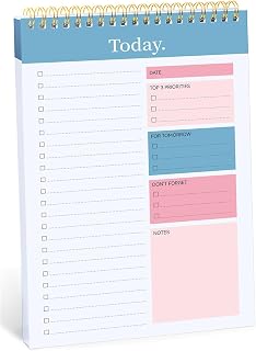 To Do List Pad - To Do List Notebook for Work with 52 Sheets, Undated Daily Planner Perfect for Daily Tasks and Goal Setting, To Do List Notepad Suitable for Office, Home and School