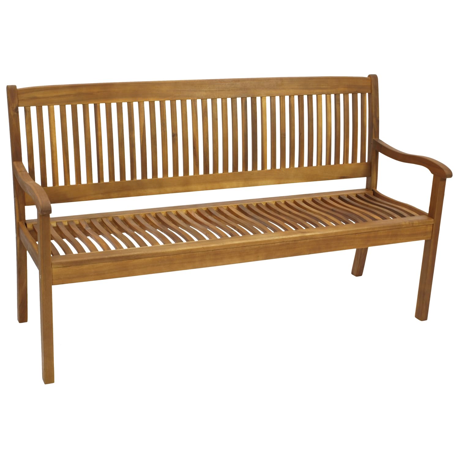 DEGAMO Gartenbank Holzbank Maracana 3-sitzer 157cm, Massivholz Akazie braun geölt, Outdoor