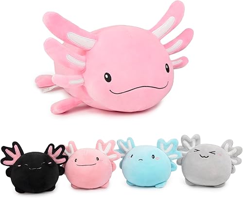 Miniatura 1 de Niuniu Daddy 24 + Inch Axolotl Plush Toys with 4 Babies Inside- Soft Pink Axolotl Stuffed Animal, Cute Birthday Or Christmas Plushies Gift for Girls