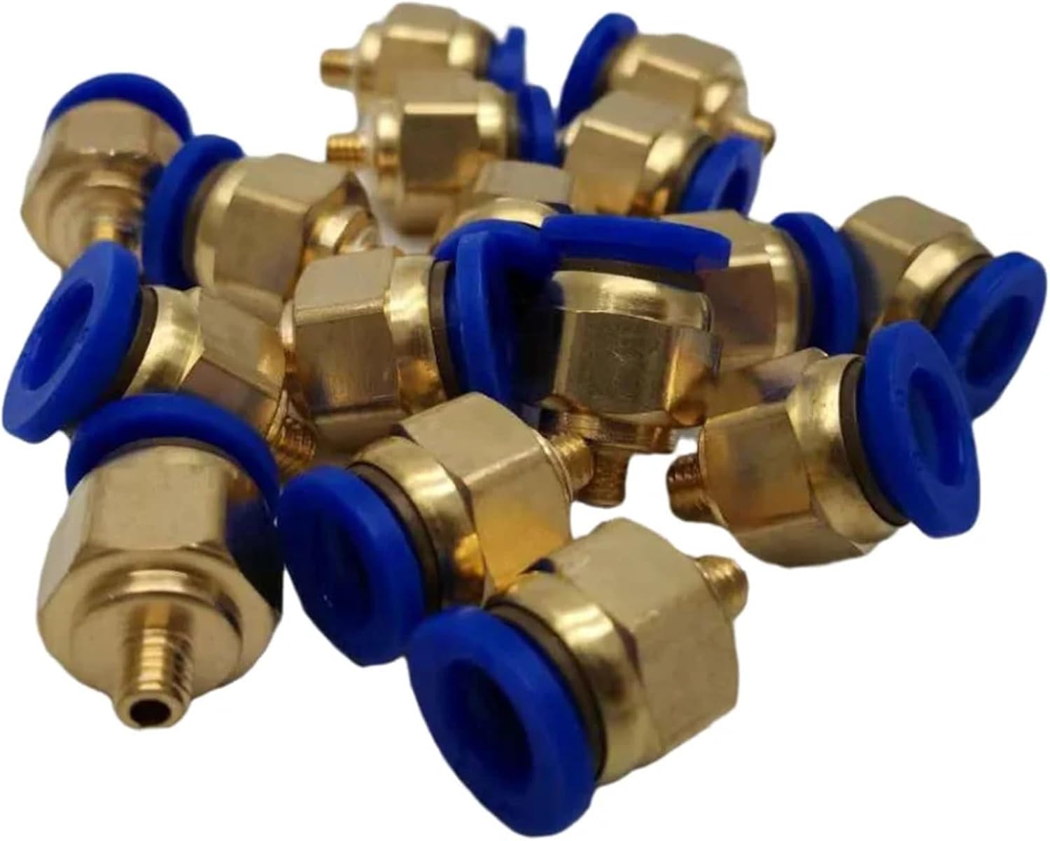 30/50pcsPneumatic Fittings PC Male thread -M5 M6 1/8 1/4 to Tube pc4 6 8mm push air tube Straight connection pc6 8-01 02(PC12-03,30pcs)