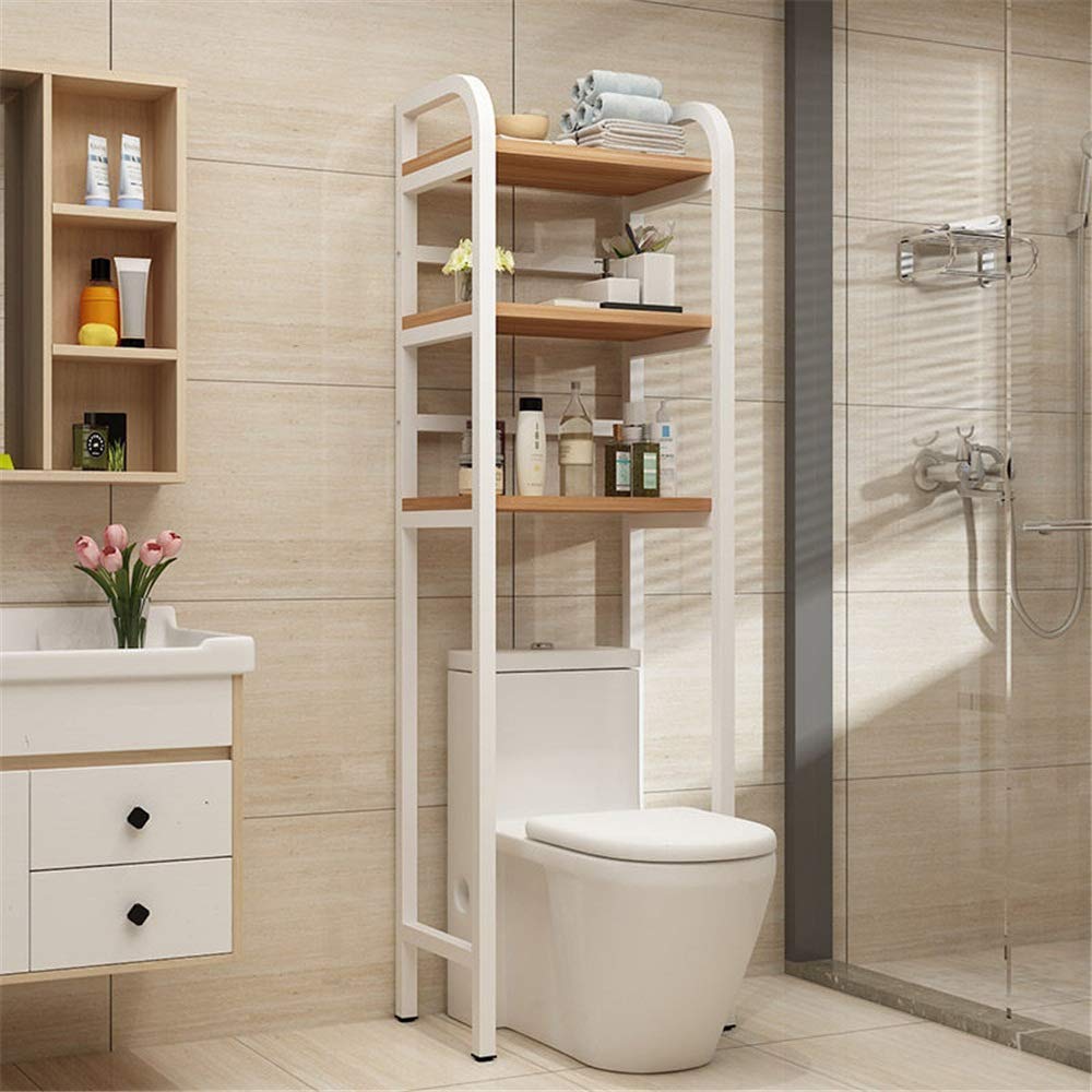 Bathroom Shelves Bathroom Space Saver Free Standing Over The Toilet Rack Bathroom Organizer Thickened Square Tube for Home
