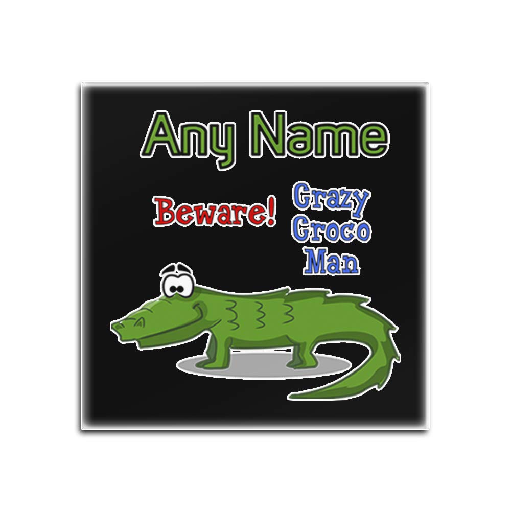 Dessous-de-verre verre crocodile blanc fini les taches sur votre table carrée