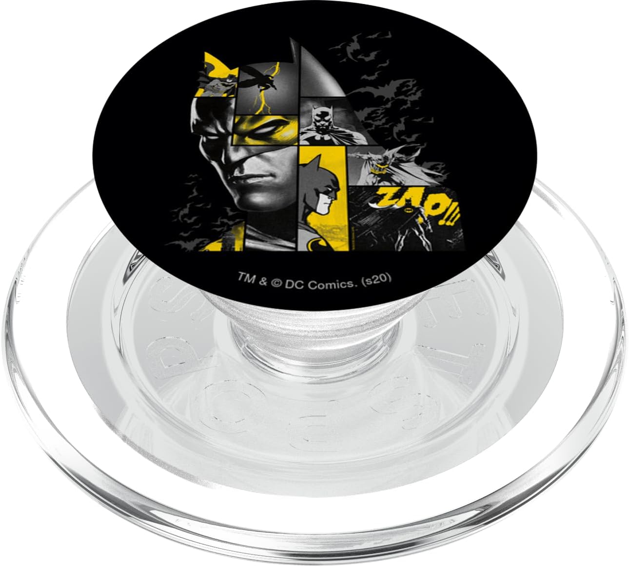 Batman 80 Years Bat Panels Dark PopSockets PopGrip for MagSafe