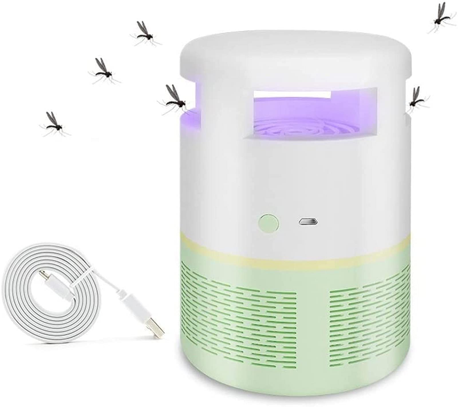 Lampe Anti-Moustique UV Wave Mosquito Killer, Lampe répulsive pour piège à moustiques Physique inhalé, Silencieux en Toute sécurité, Pas de rayonnement, Salon, Chambre à Coucher, Attrape-Mouches de