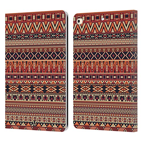 Étui Portefeuille en Cuir iPad 9.7 Head Case Designs Motif Rouge Amérindien