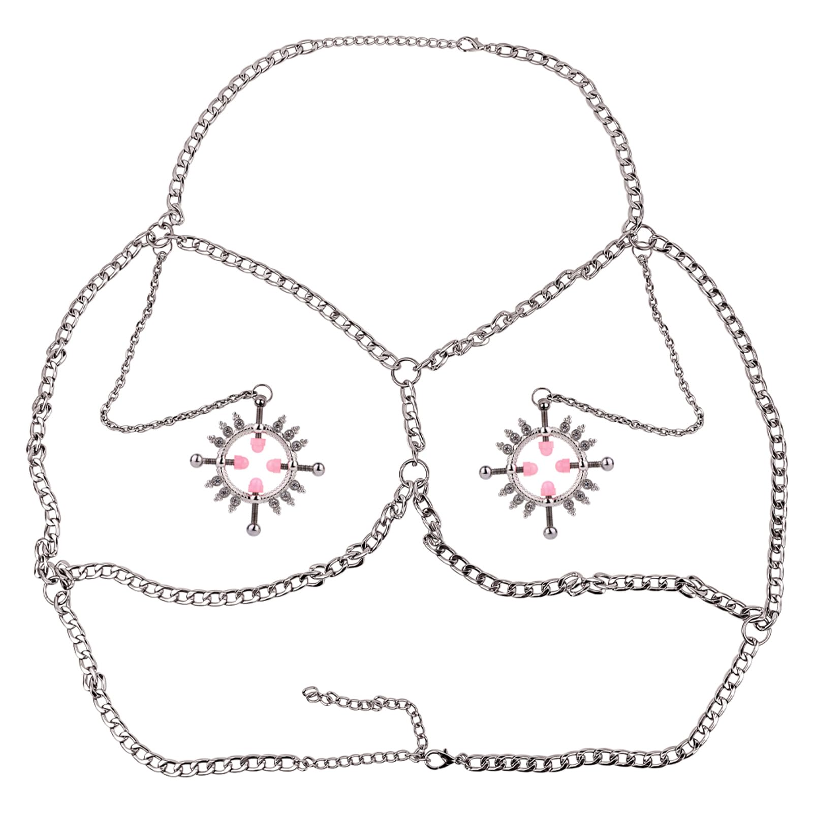 Verstellbare Nippelklemmen – Intensiver Bruststimulator mit Kette, BDSM Brustwarzenklemmen für Frauen & Paare, Fetisch & Bondage Zubehör