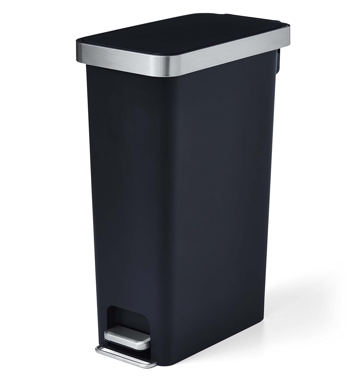 ORLLO 10.5 Gallon Trash Can, Plastic Slim Step On Kitchen
