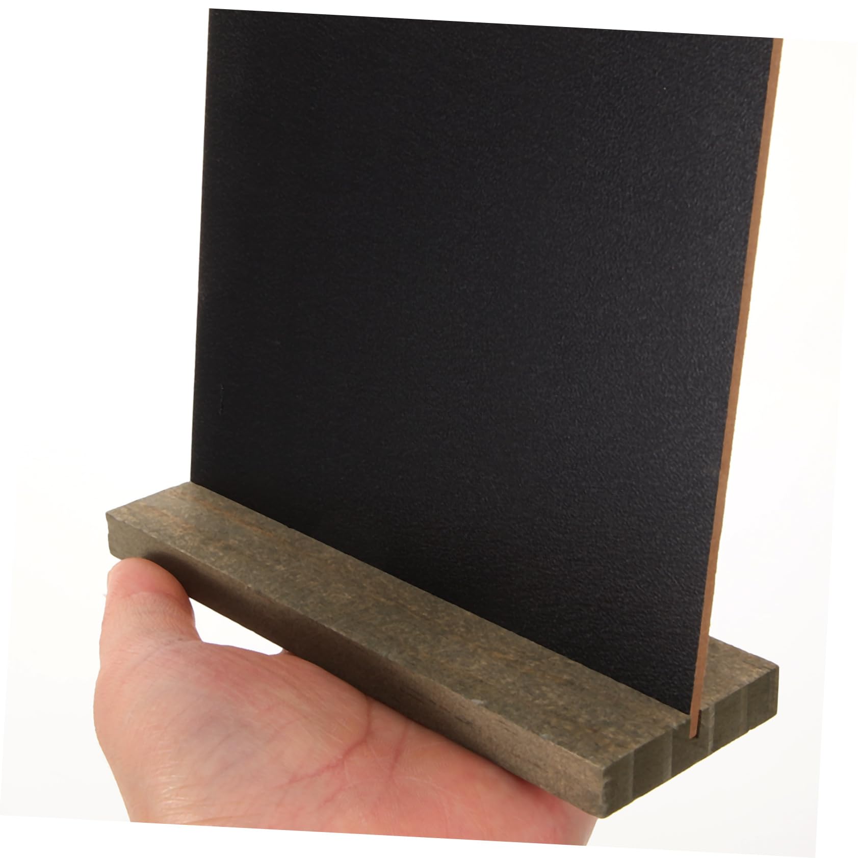 SHINEOFI Lot de 10 Mini Tableaux Noirs Créatifs en Panneau Décoratif en Bois Dense pour Bar et Église, Tableau Mémo Double Face pour Messages et Décor