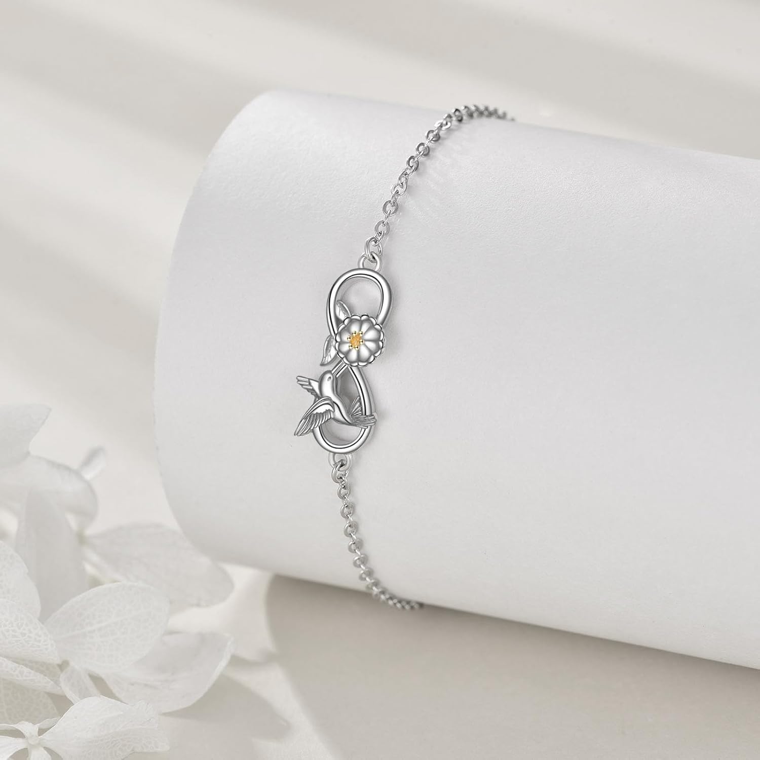 CRMAD 925 Sterling Silver Bracelet for Women Cat/Dragonfly/Ladybug/Star/Hummingbird/Orca/Scottish/Moonstone Bracelet Irish Jewelry - Image 4