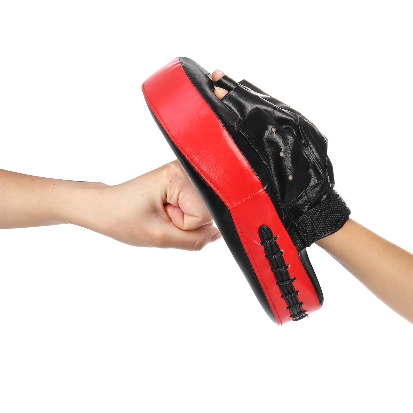 ZOOFOX 2-in-1 Punching Mitts and Kick Pack Set, Curved Focus Mitts and Taekwondo Kick Pad, Adjustable Strike Shield Arm Pad for Muay Thai and MMA