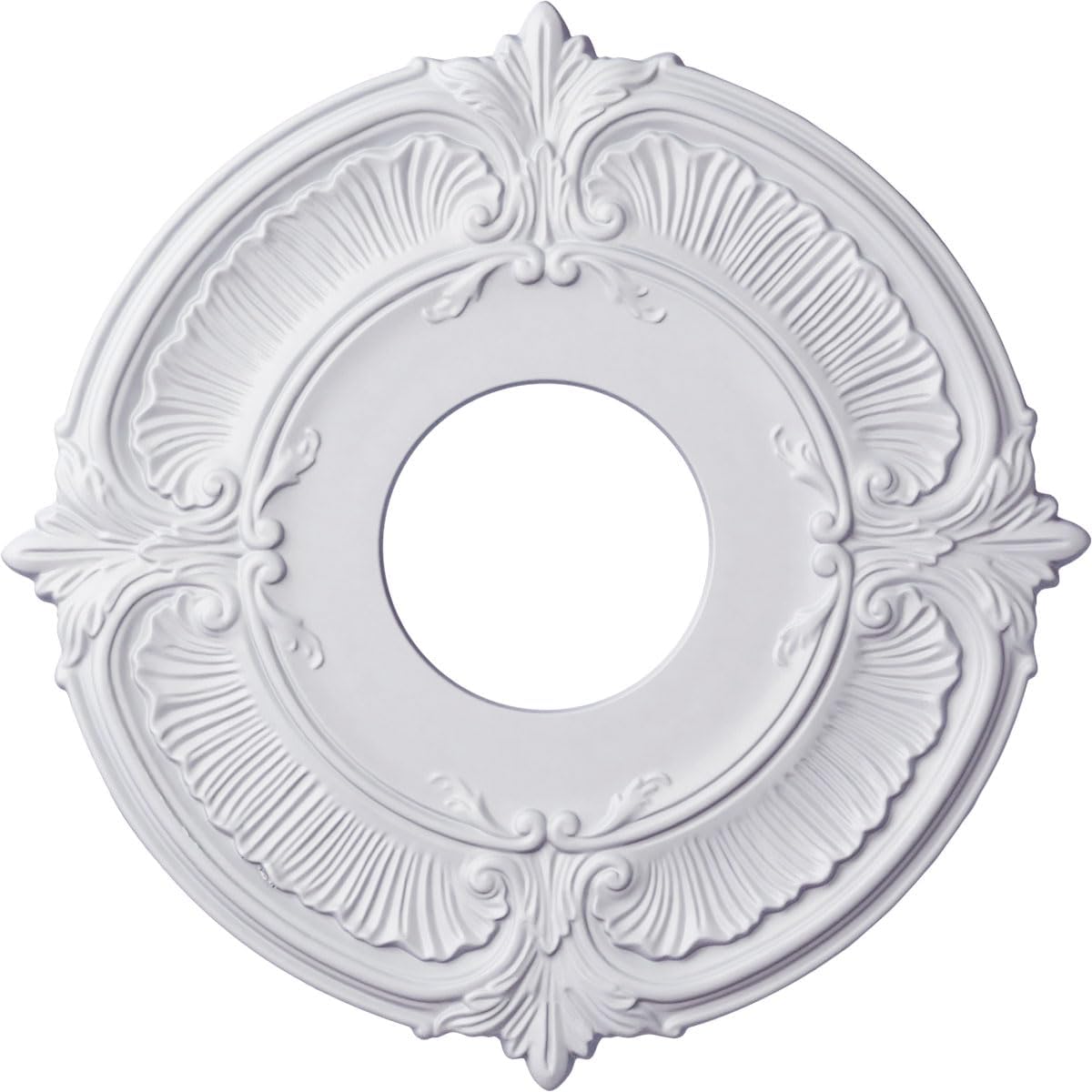 Ekena Millwork CM12AT Attica Ceiling Medallion, 12 3/4"OD x 3 1/2"ID x 1/2"P, Factory Primed