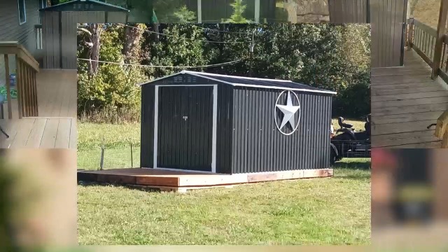 Amazon.com : Polar Aurora 8 x 12 FT Outdoor Storage Shed, Metal
