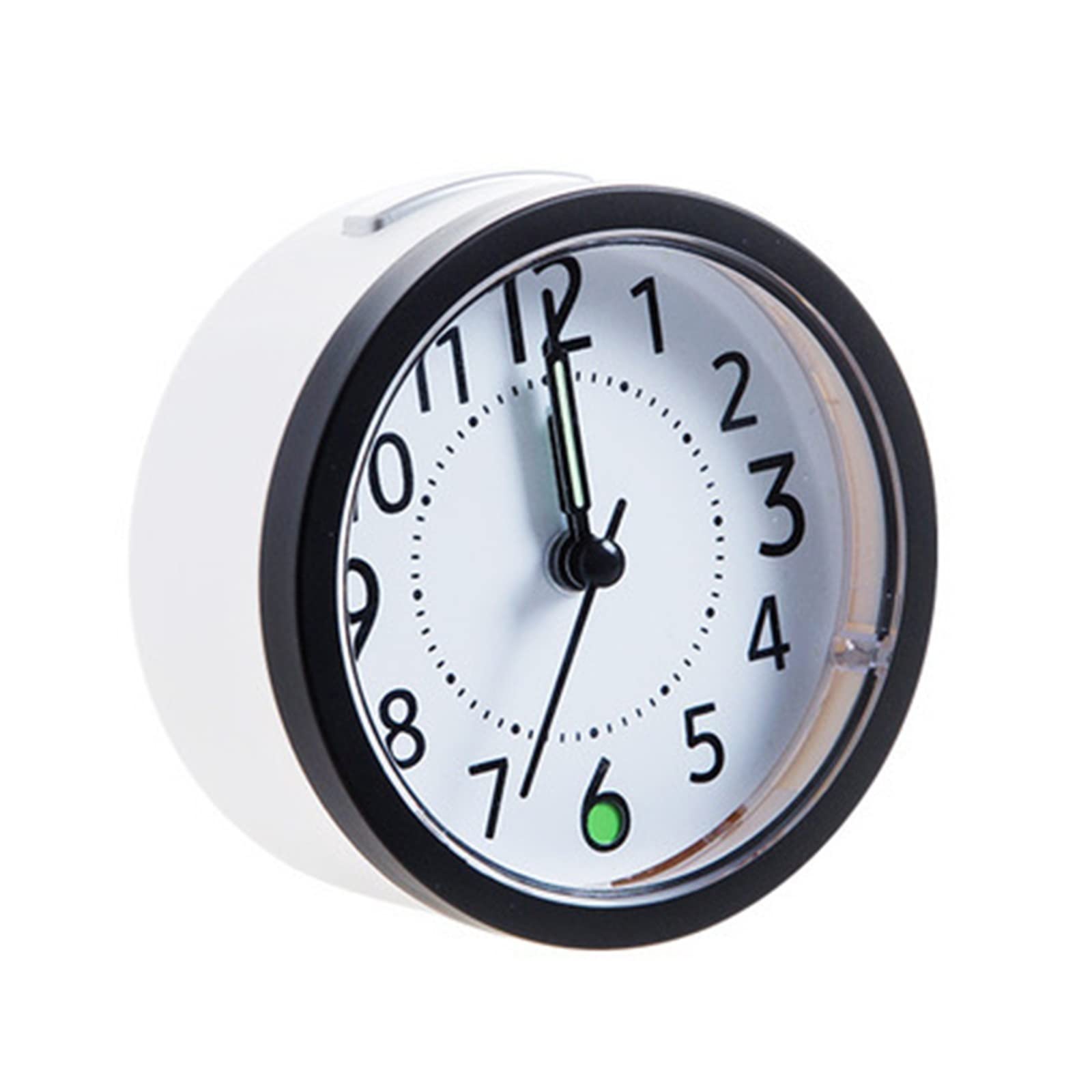DKIUGL Silent Analog Alarm Clock Office Snooze Nightlight Design Wake Up Operated Simple Non Ticking Bedside