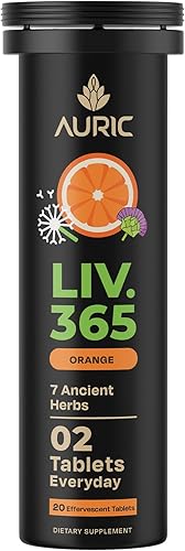 Miniatura 9 de Auric Suplemento de apoyo hepático a base de hierbas | Cardo mariano (silimarina), cúrcuma, ajo y jengibre para la salud del hígado | Fórmula