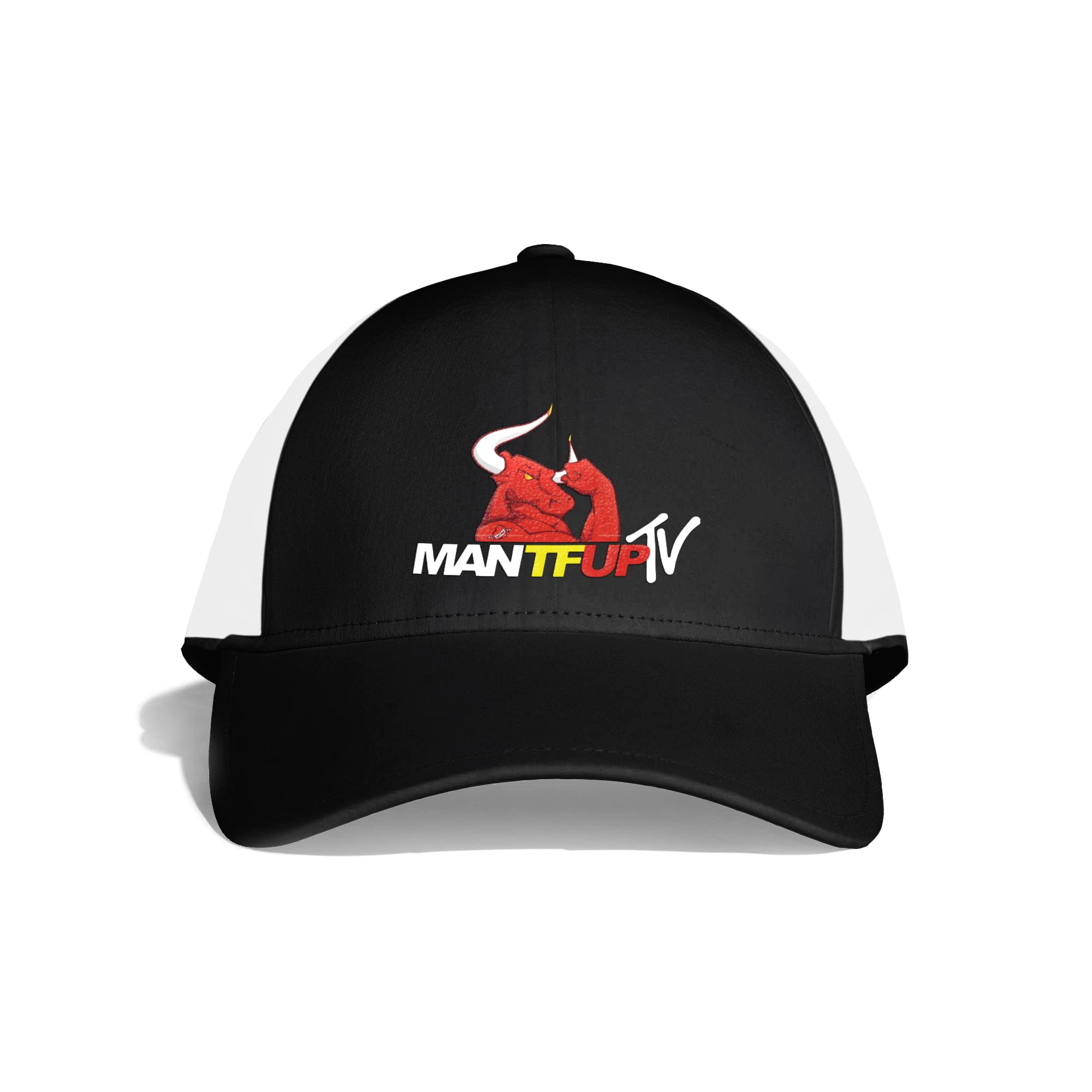 MANTFUPOfficial Branded Snapback Cap from The ManTFupTV Podcast | Perfect Hat for Working Out, Gym, Lifting, or Running | Men, Women, Unisex | Adjustable, One Size Fits All Black