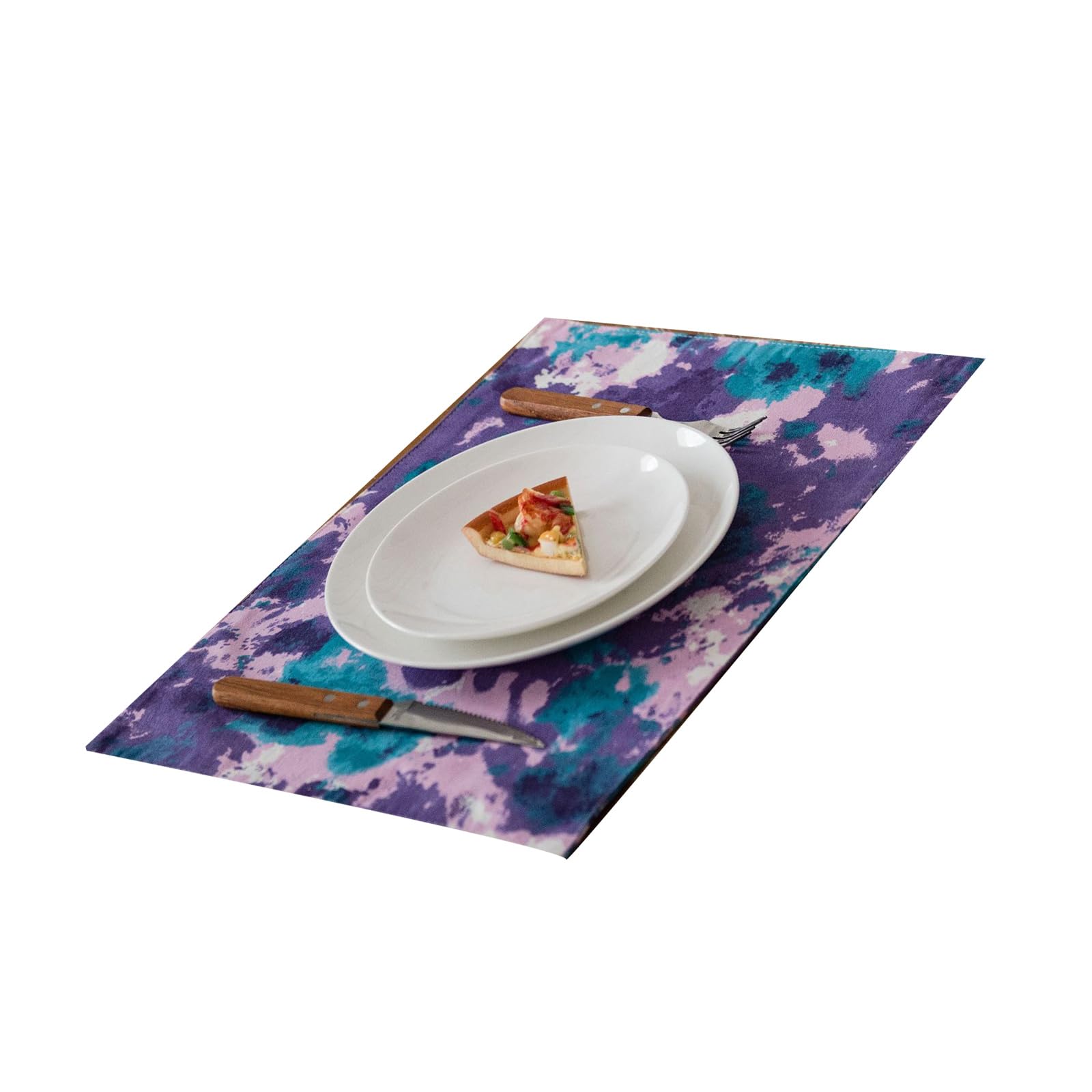 Jazuaiao Washable Linen Placemat for Dining Table Florals Daisys Print Safe Materials Home Entertaining Easy Cleaning Dining Table Mat