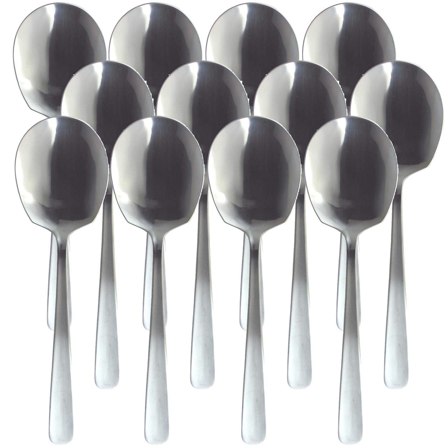Nagao Lilac Service Spoon, Set of 12, 8.1 inches (20.5 cm), Commercial Use, Made in