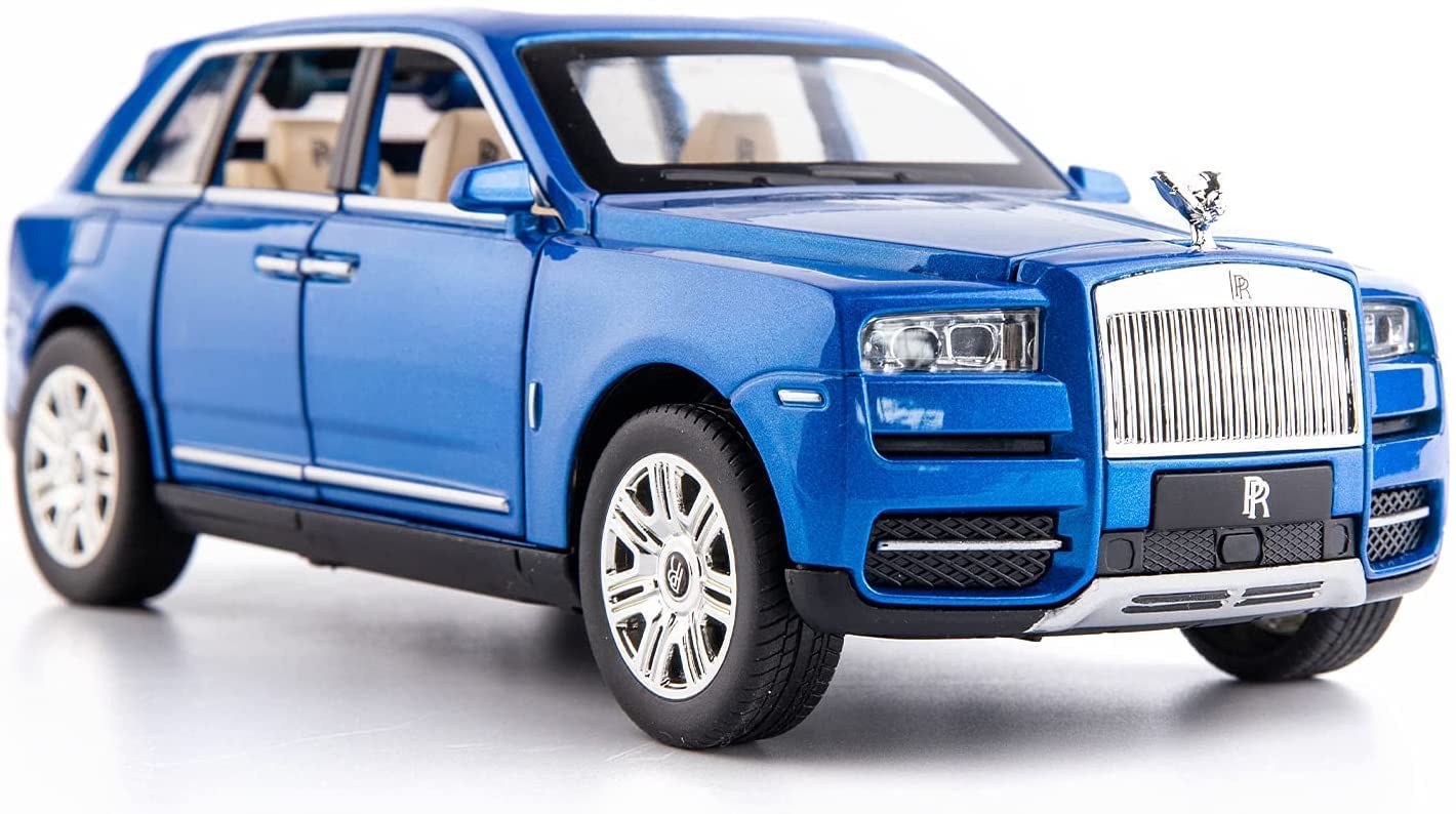 Roscoe 1/24 Scale Rolls-Royce Cullinan Suv Model Car Toy|Zinc Alloy Pull Back Diecast Toy Cars Openable Doors With Sound And Light For Kids Boy Girl Gift (Rolls Royce Cullinan)|Multicolor (B0BMG6G2H9) Amazon Price History, Amazon Price Tracker