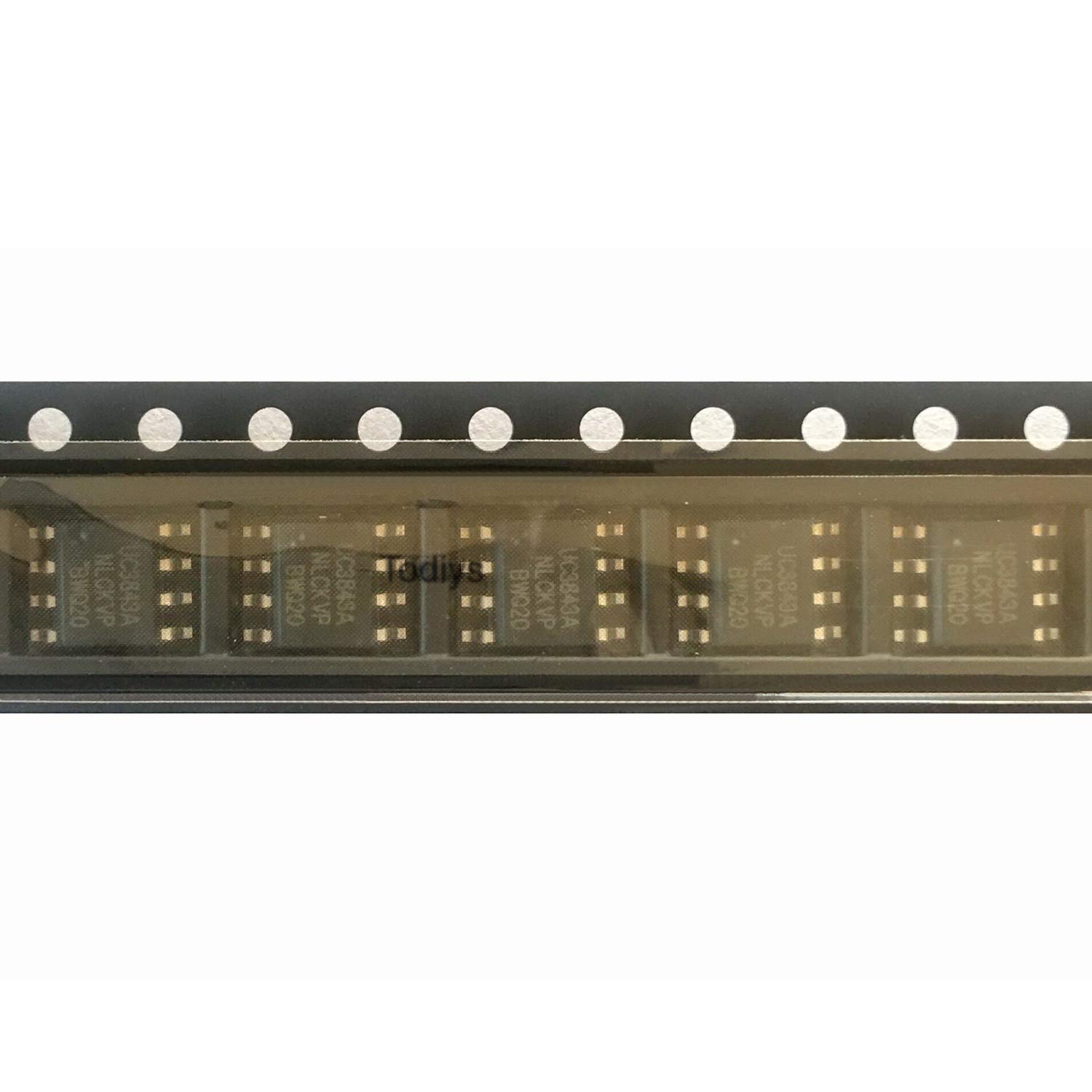 Todiys New 30Pcs for UC3843 UC3843A UC3843AD1 UC3843AD8 UC3843B SOP-8 Current Mode PWM Modulation Controller IC Chip UC3843AD8TR