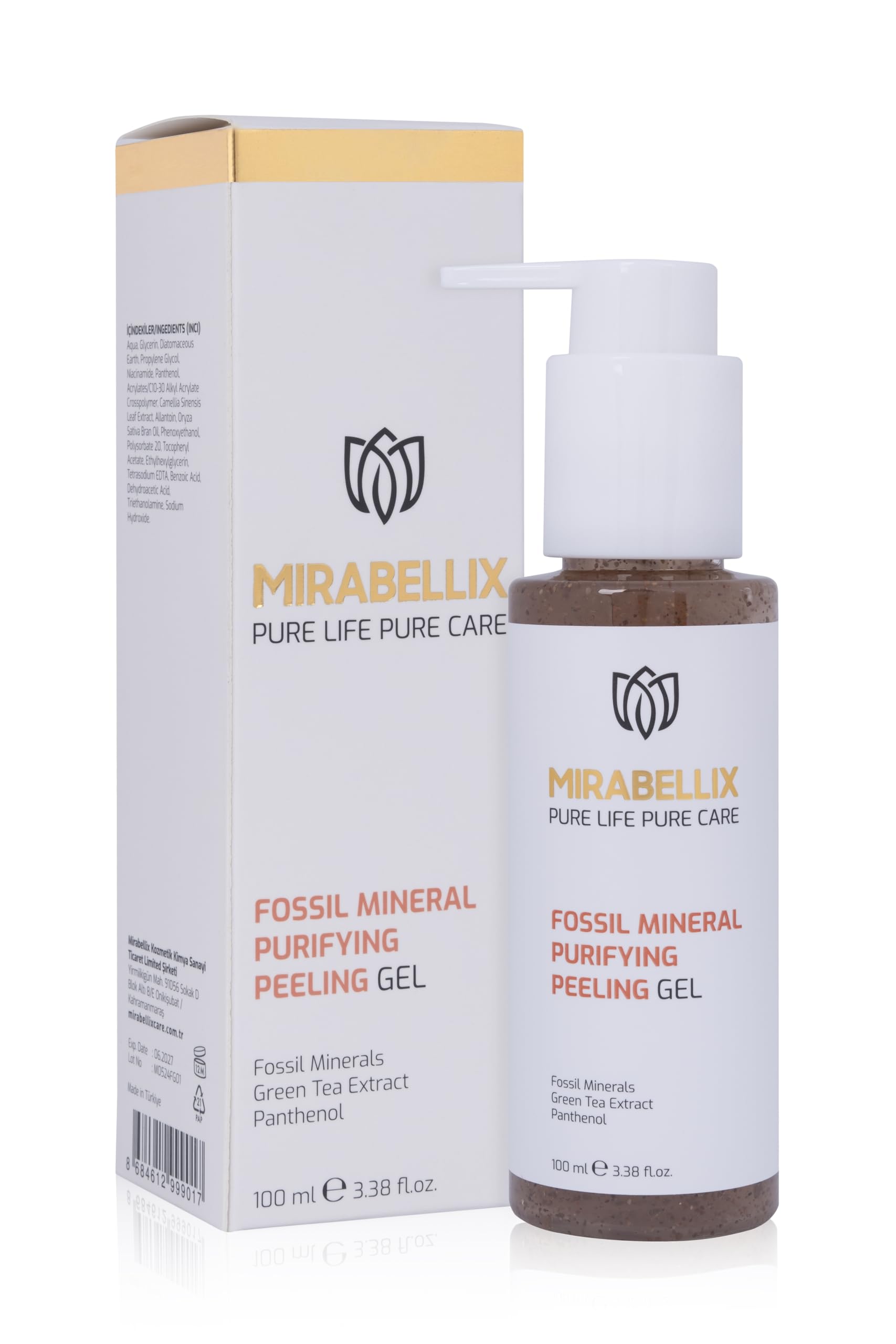 Amazon.com: Mirabellix Fossil Mineral Purifying Peeling Gel 100ML