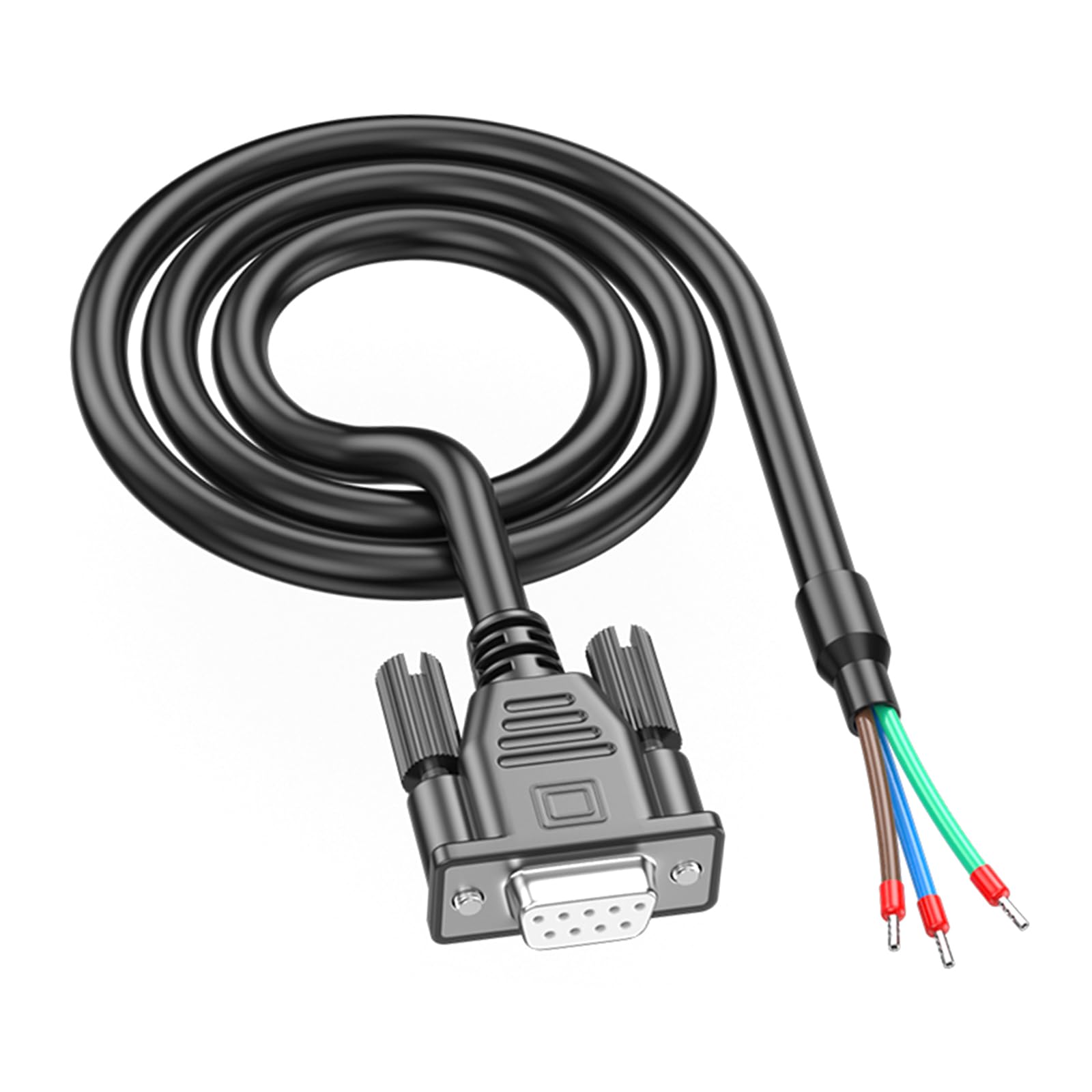 Xjdzineq DB9pin RS232 to RS485 Extension Cable 9pin Data Cord Featuring Bare Wire Stable Computer Multiple Length Optional