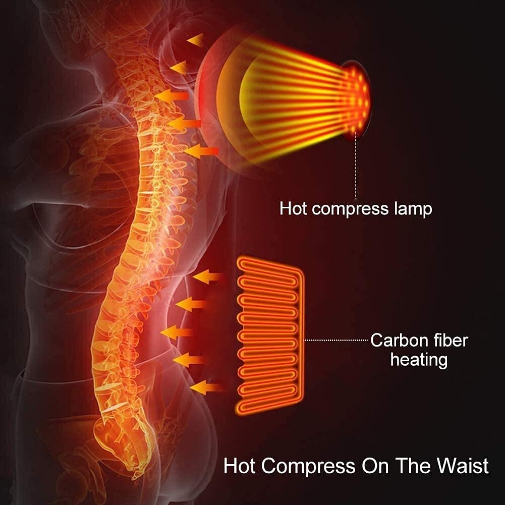 Esterilla de masaje vibratoria para cuerpo completo, colchón de masaje vibratorio con 10 motores, masajeador para cuello y espalda, almohadilla térmica para aliviar el dolor y la relajación de lo