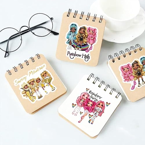 Miniatura 7 de 60 calcomanías de arco iris, lindas calcomanías de vinilo de estética de dibujos animados impermeables para adultos para casco, laptop, botellas de