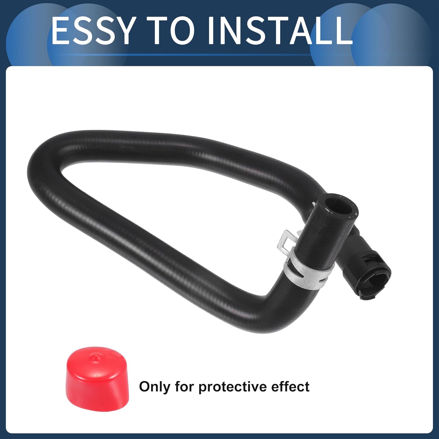 Engine Heater Hose Assembly, HVAC Heater Return Pipe No.F65Z18472BBB for Ford Expedition 1997-2002 for Ford Lobo 2001-2004 for Ford F-150 Rubber, 1 Pc