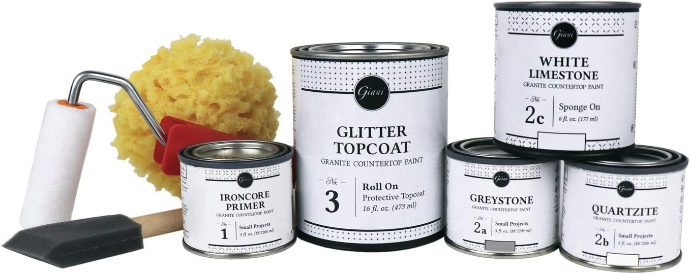 Giani Granite Small Project Paint Kit, White Diamond