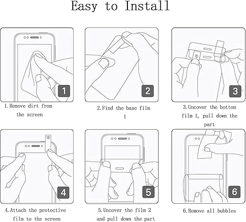Miniatura 6 de Nixinioo Paquete de 2 protectores de pantalla de privacidad para Samsung Galaxy Z Fold 3 dureza 9H película protectora de pantalla de vidrio