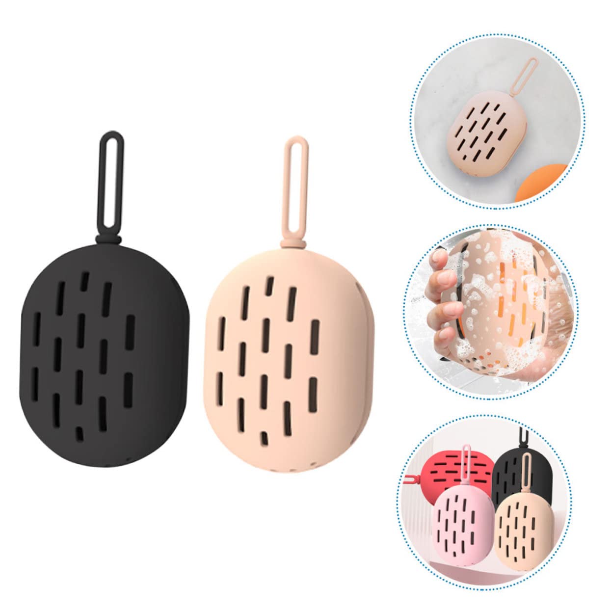 minkissy 8piezas Estuche De Silicona para Esponjas De Maquillaje Contenedor Compacto y Ligero para Viajes y Almacenamiento Neutros