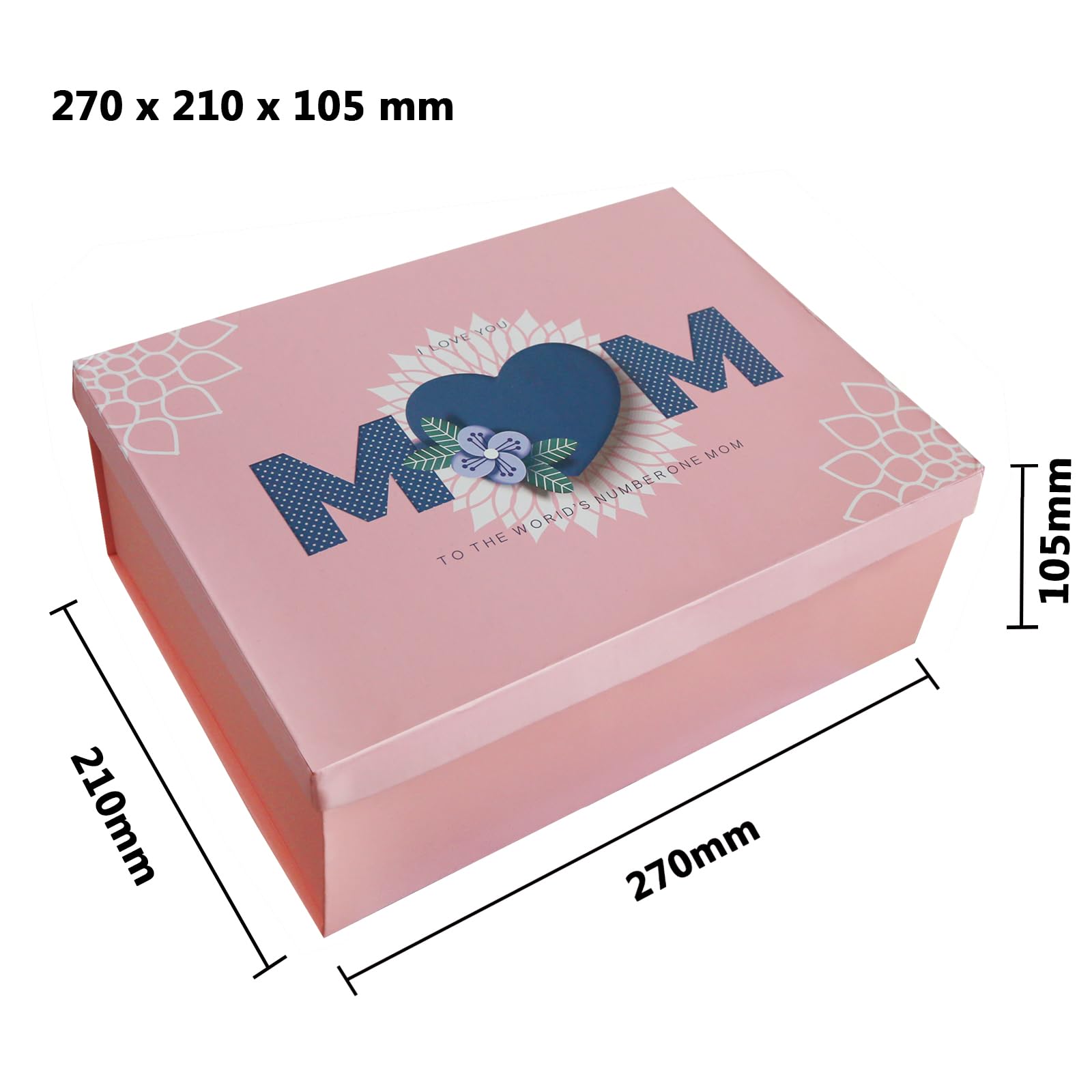 Boîtes Cadeaux, 23 X 23 X 18 Cm, Avec Couvercle Et Ruban