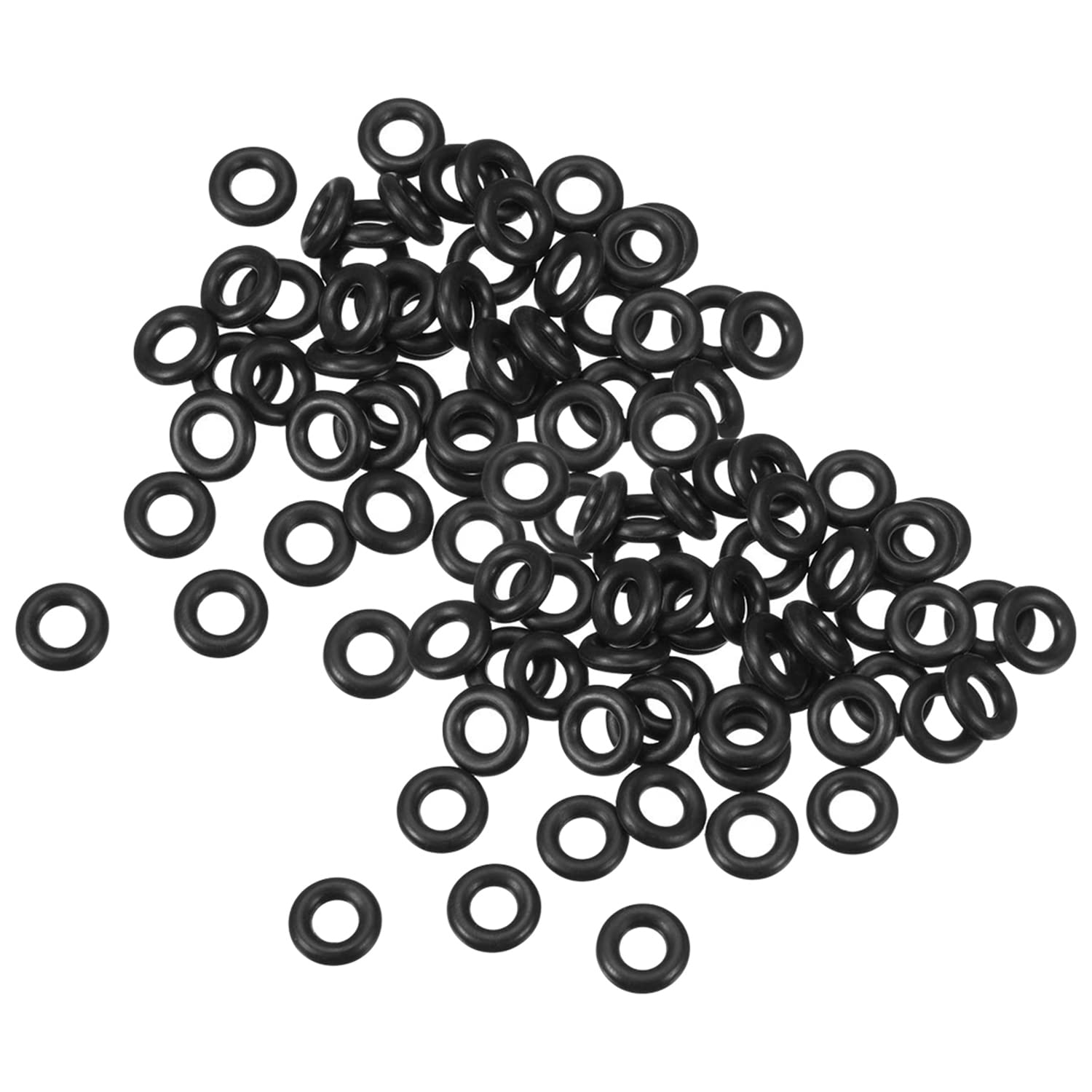 Othmro 50pcs O-Rings, Nitrile Rubber Washers Seal Ring with 5mm OD 2mm ID 1.5mm Width, Metric Buna-N Sealing Gasket Kit — image 1