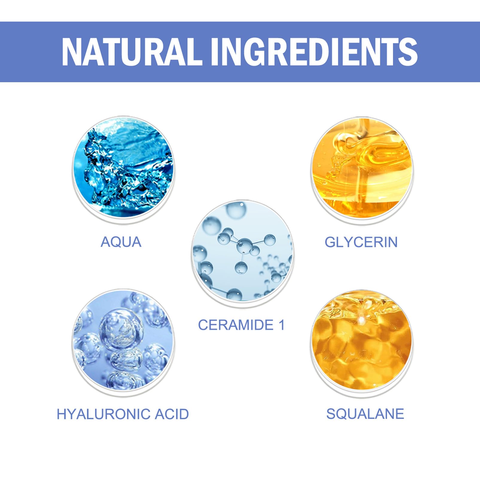 Ceramide Gesichtscreme - Feuchtigkeitscreme für Frauen - Glatte Haut Gesichtscreme - Anti-Falten-Gesichtscreme - Anti Aging Creme Damen - Trockenheit und Rauheit reduzieren Elastizität verbessern