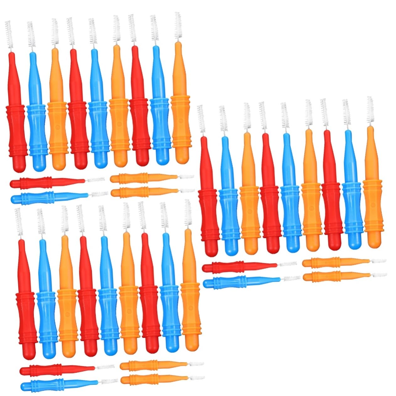 Didiseaon 3 Series Cepillos Interdentales Cepillos Interdentales Conveniente Limpiador Limpiador De Viaje Cepillo Interdental Pequeño Páginas 50 Piezas*3