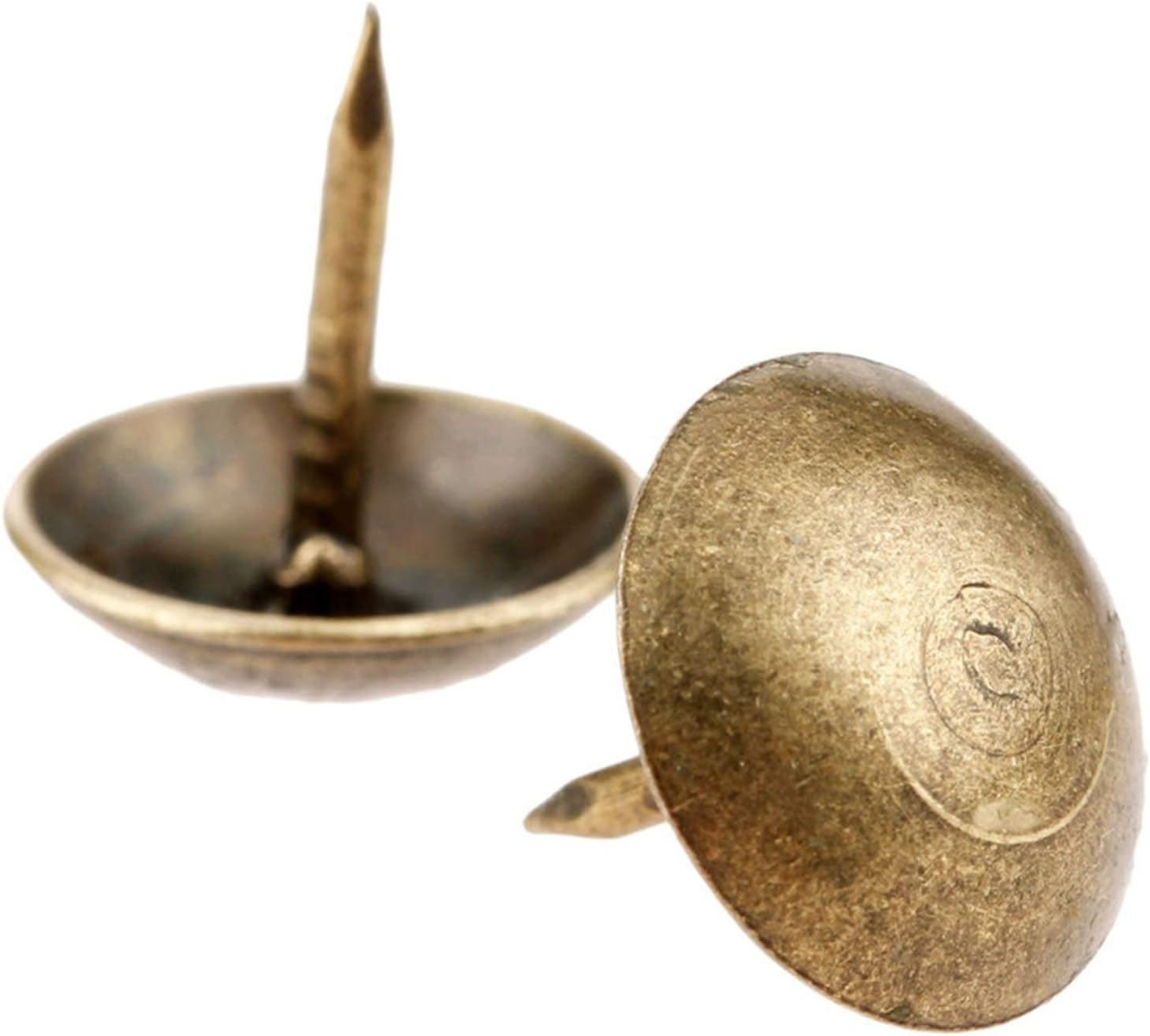 Furniture Tacks,Push Pins Thumbtack 100Pcs Antique Bronze Interior Decoration Nail Jewelry Box Wine Box Sofa Decoration Nail Stud Pushpin Door Nail Hardware 9x9mm Usual and Practical Fasteners