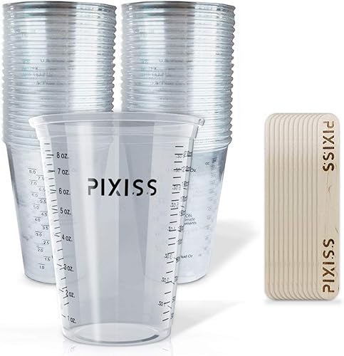 Miniatura 3 de Increíble kit de resina epoxi fundida transparente por Alumilite, vertido profundo con 20 vasos de mezcla de plástico desechables y varillas de