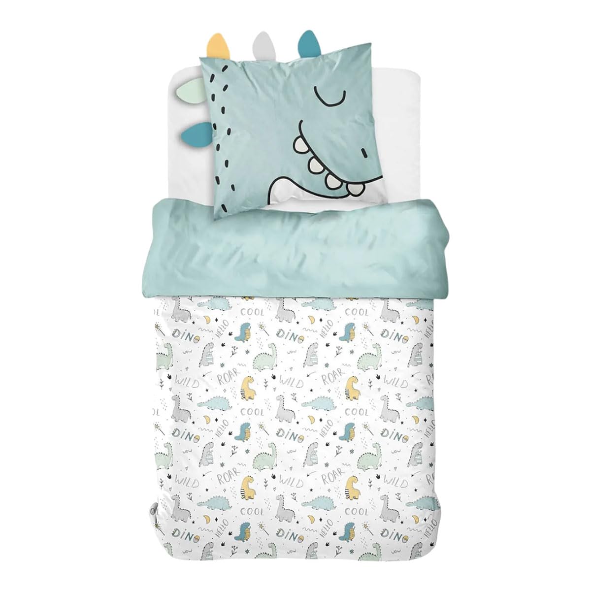 Parure de lit 140 x 200 cm TODAY FUNNY 3.6 housse de couette coton 57 fils drap