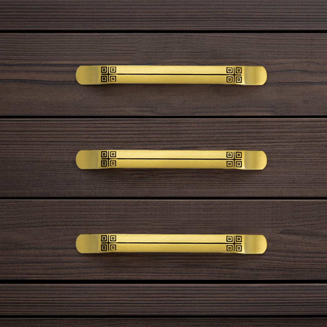 Tiradores de puertas, pomos de puertas de cocina, tiradores dorados for armarios, pomos de latón for cajones, 5 tamaños, 96 mm a 320 mm, paquete de 2 for muebles de armario de cocina (128 mm) ( Size :