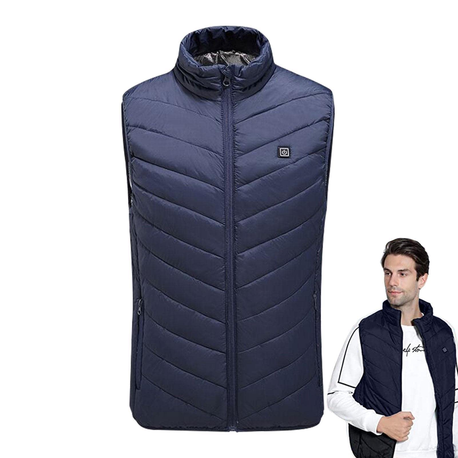 Verwarmd vest voor heren,USB-oplaadverwarmingsvest met 3 verwarmingsinstellingen - Verwarmde kleding voor heren Dames Winterschaatsen Camping
