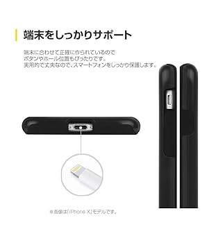 iPhone X グローバル Amazon.com: tech21 Evo Tactical Case for iPhone X - Black