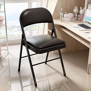 TOBY Metal Folding Chair with Padded Cushion Seat | Heavy-Duty Steel Frame | Comfortable & Durable Vinyl | Portable & Spac... Price In India
