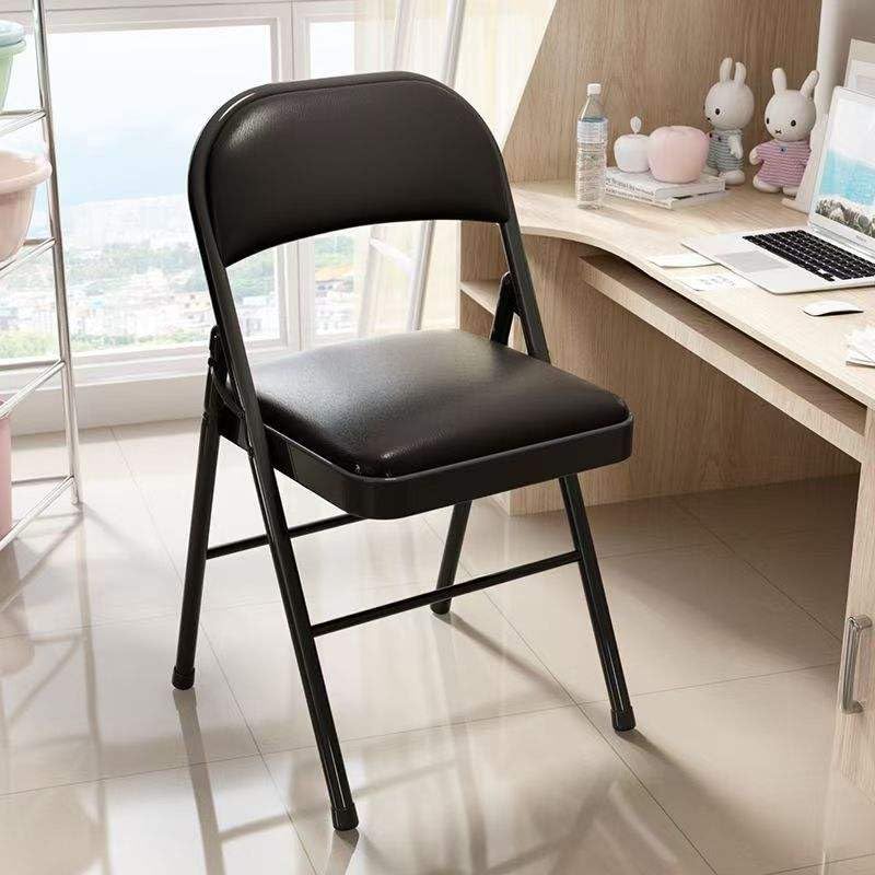 Image of TOBY Metal Folding Chair with Padded Cushion Seat | Heavy-Duty Steel Frame | Comfortable & Durable Vinyl | Portable & Space-Saving Design for Home, Office, Events