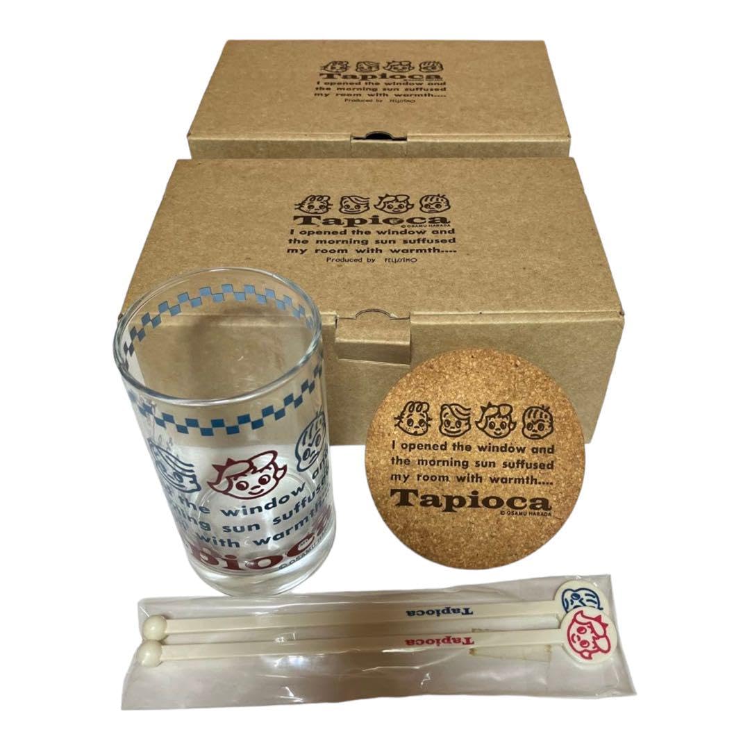 Amazon.co.jp: タピオカ ガラスコップコースターマドラー 2箱セット
