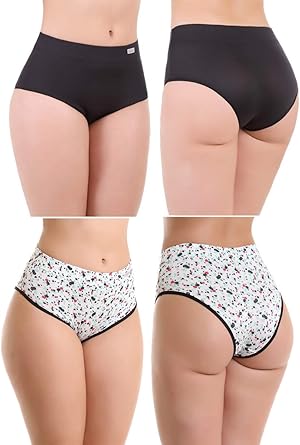 kit 5 calcinha calçola senhora com elástico embutido no cós lingerie moda  íntima | Amazon.com.br