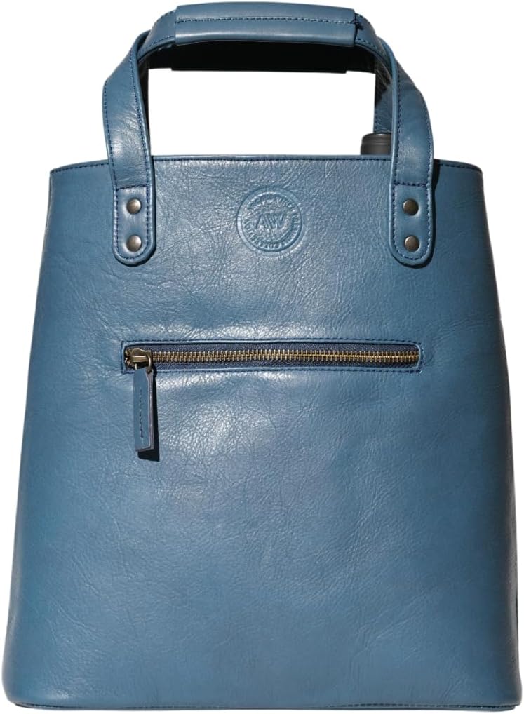 Premium Collection Genuine Leather Two-bottle Wine Tote | Luxury & Style Bag | Ideal Gift | Women and Men